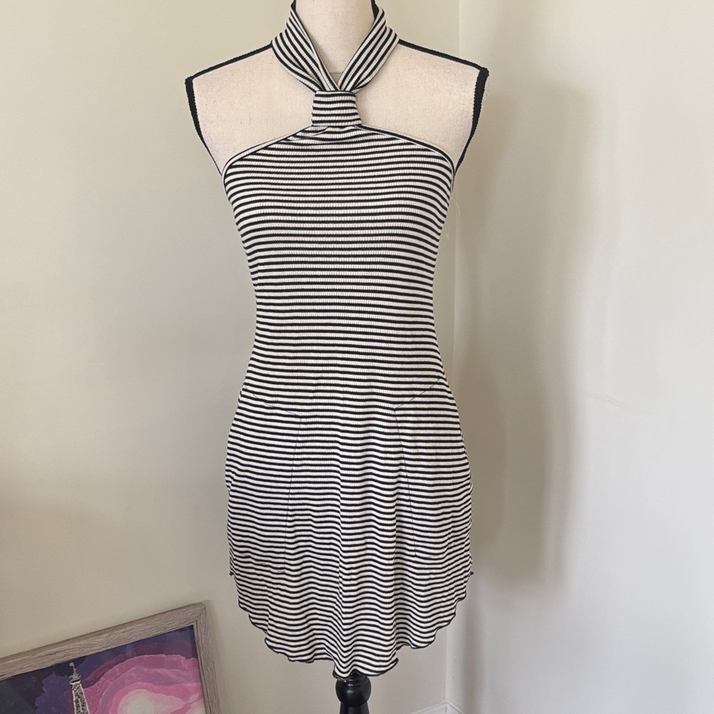FP Striped Halter Neck Dress Size SP